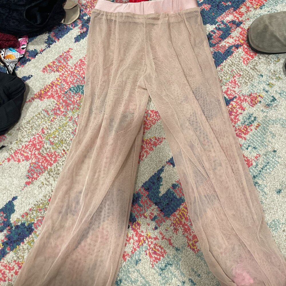 aadancecostumes CHILD LARGE rose gold mesh pants